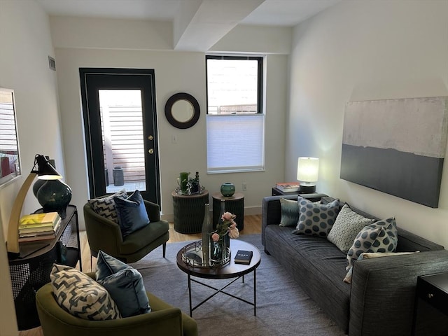 90 Broadway Unit 2C, Boston, MA 02116 - living room featuring wood finished floors