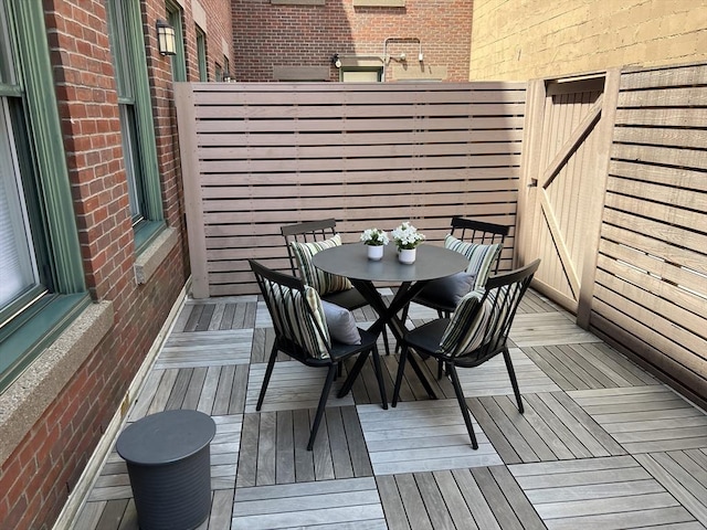 90 Broadway Unit 2C, Boston, MA 02116 - deck featuring outdoor dining area