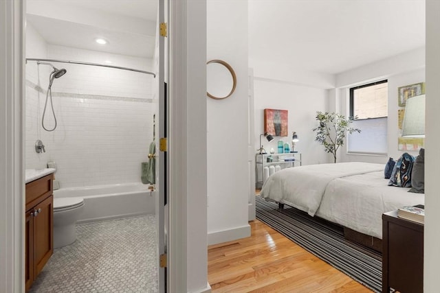 90 Broadway Unit 2C, Boston, MA 02116 - bedroom featuring recessed lighting and light wood-style flooring