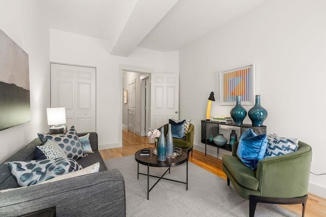 90 Broadway Unit 2C, Boston, MA 02116 - living room with wood finished floors and baseboards