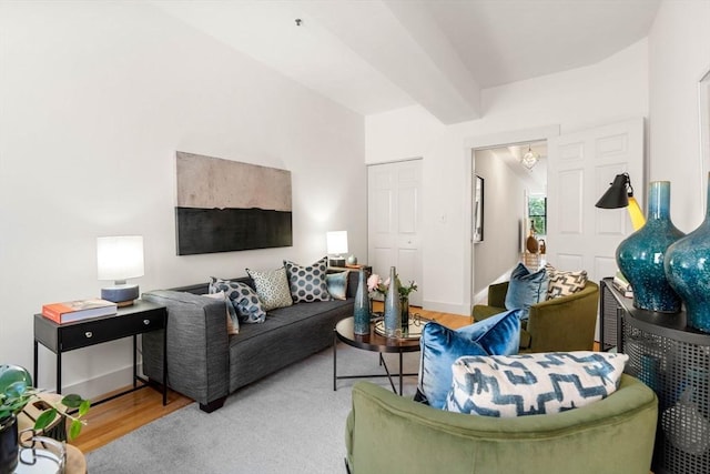90 Broadway Unit 2C, Boston, MA 02116 - living area with wood finished floors