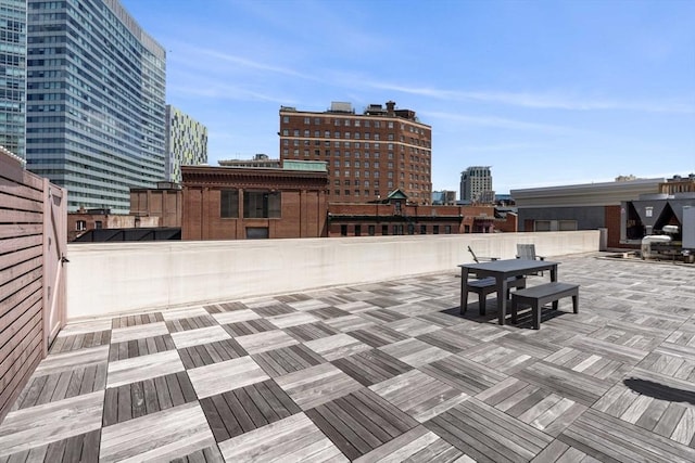 90 Broadway Unit 2C, Boston, MA 02116 - view of patio / terrace with a view of city and outdoor dining area