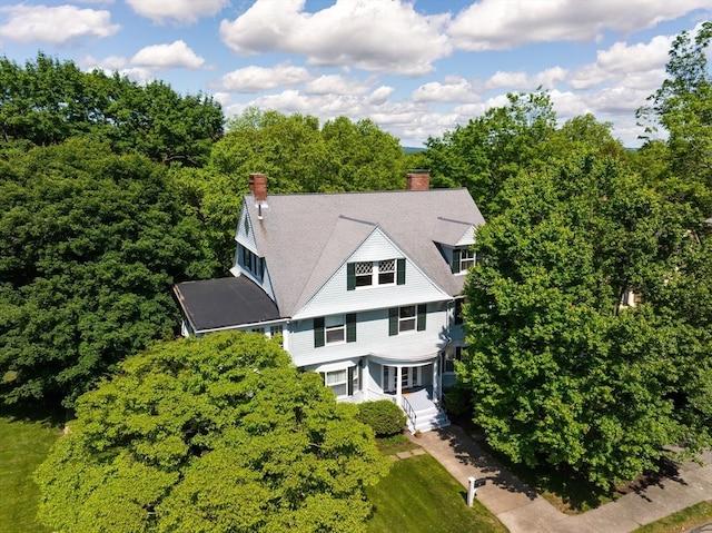 21 Waterston Rd, Newton, MA 02458 - view from above of property