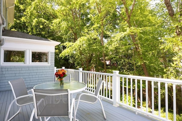 21 Waterston Rd, Newton, MA 02458 - deck with outdoor dining space
