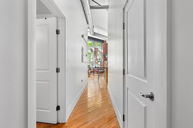 281 Essex St Unit 206, Salem, MA 01970 - hall featuring baseboards and light wood-style flooring