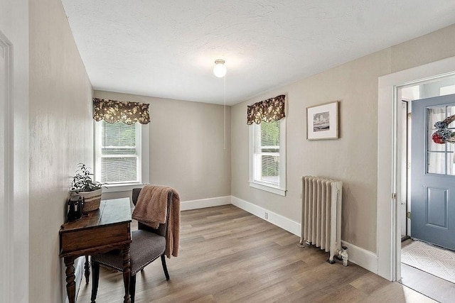 8 Holman St, Templeton, MA 01436 - home office with radiator and light wood-style flooring
