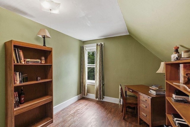 8 Holman St, Templeton, MA 01436 - office with wood finished floors and vaulted ceiling