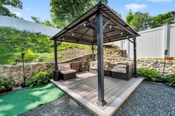 135 Pine Grove Ave, Lynn, MA 01904 - wooden terrace with a gazebo