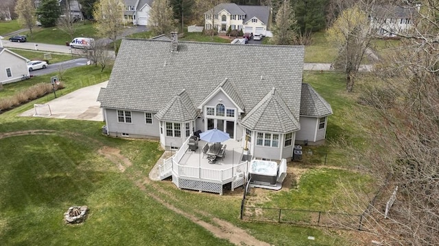 birds eye view of property