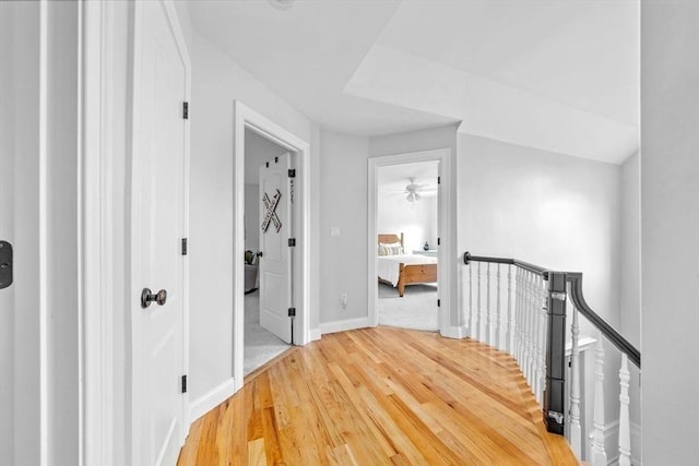 17 Maplewood Dr, Hanover, MA 02339 - corridor with an upstairs landing and light wood-type flooring