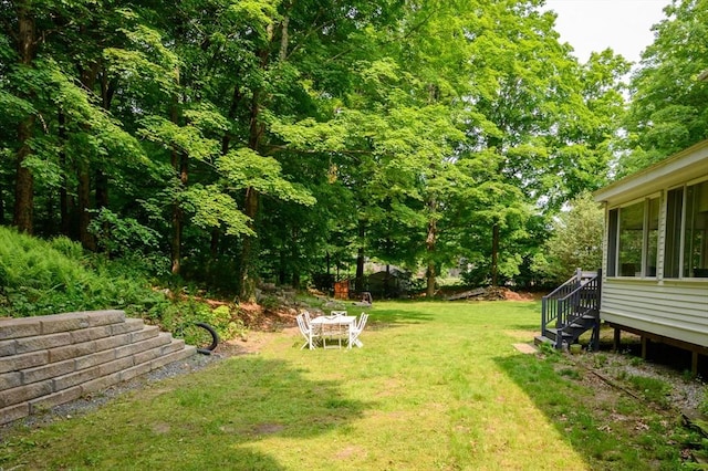 127 E St, East Bridgewater, MA 02333 - view of green lawn featuring stairway