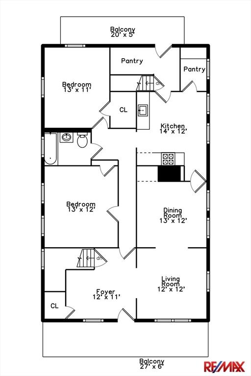 150 Nonantum St, Boston, MA 02135 - floor plan / room layout