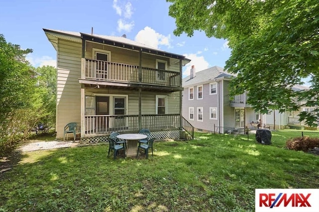 150 Nonantum St, Boston, MA 02135 - rear view of property featuring a balcony