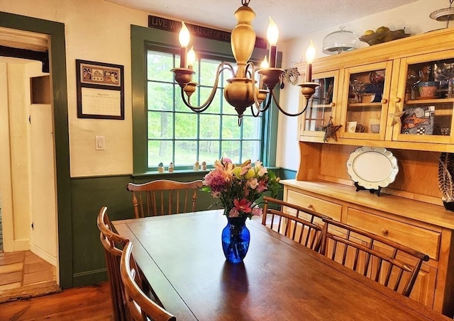 164 Worcester Rd, Westminster, MA 01473 - dining area featuring a chandelier and wood finished floors