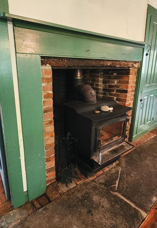164 Worcester Rd, Westminster, MA 01473 - detailed view of a wood stove