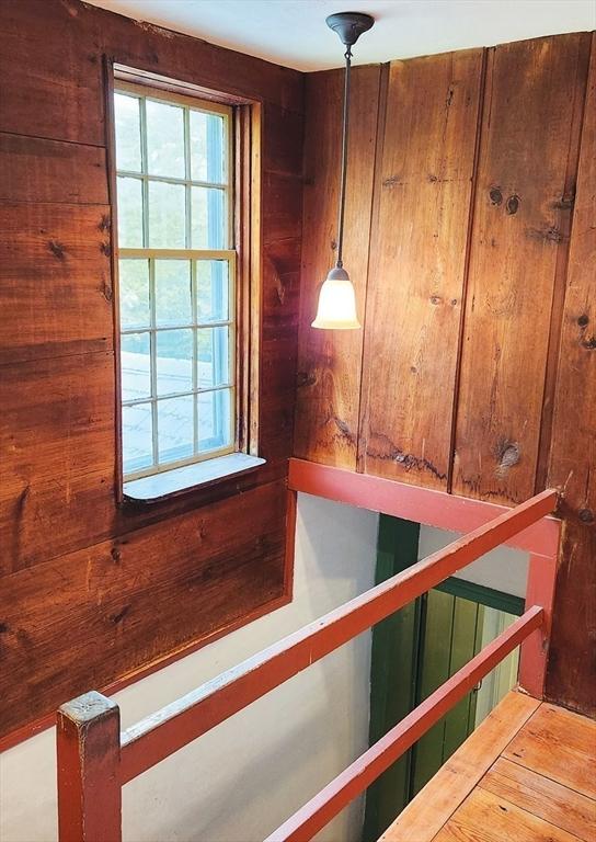 164 Worcester Rd, Westminster, MA 01473 - staircase with wooden walls