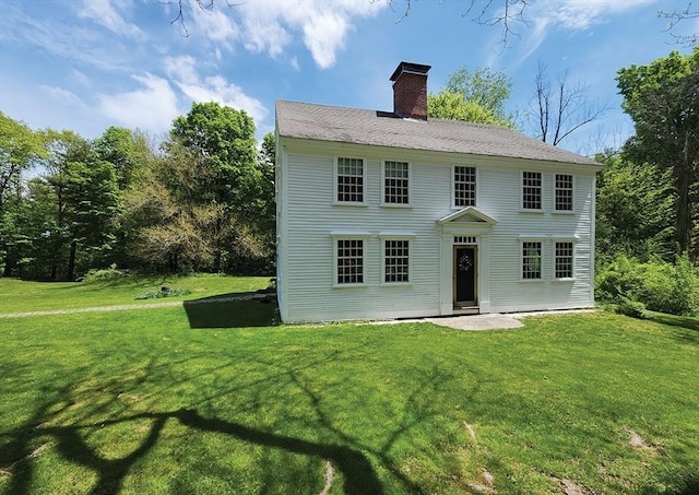 164 Worcester Rd, Westminster, MA 01473 - view of front of home with a chimney and a front yard