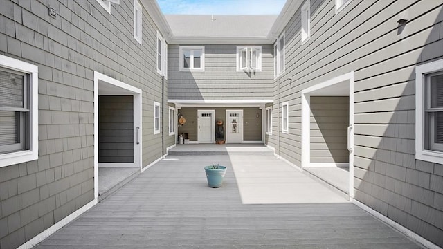 view of patio / terrace featuring a wooden deck