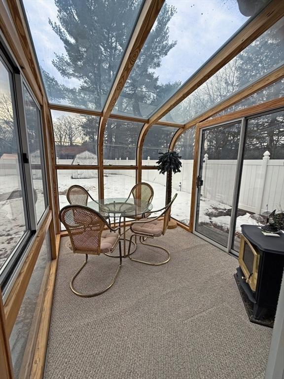 view of sunroom / solarium