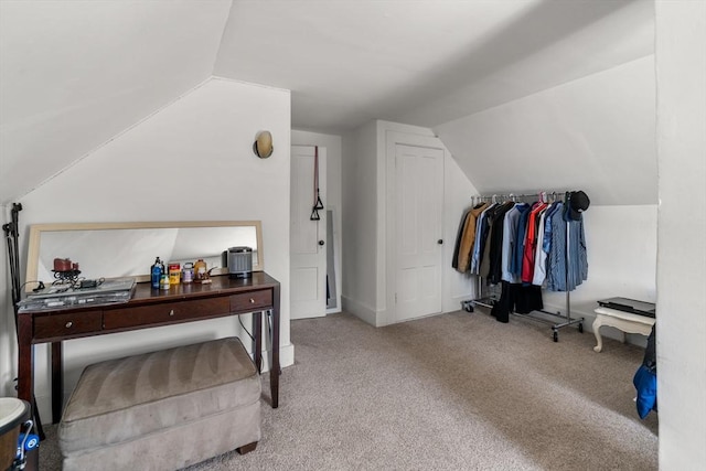381 Hunnewell St Unit 381, Needham, MA 02494 - additional living space featuring vaulted ceiling and carpet floors