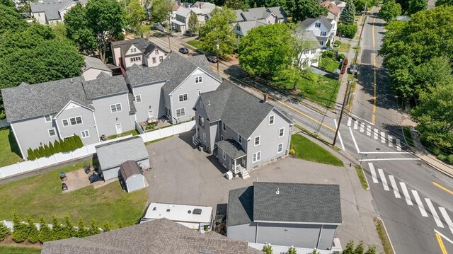 381 Hunnewell St Unit 381, Needham, MA 02494 - aerial perspective of suburban area