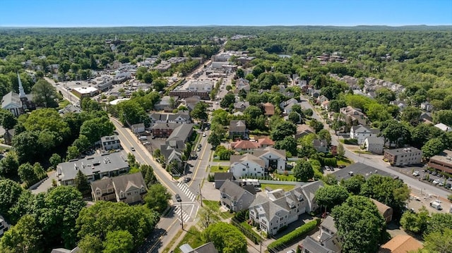 381 Hunnewell St Unit 381, Needham, MA 02494 - aerial view of residential area featuring a forest