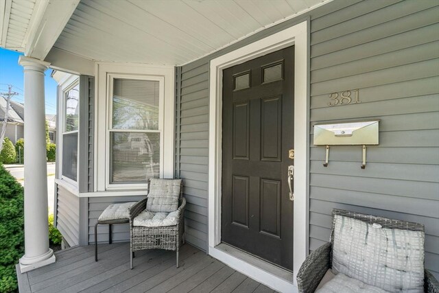 381 Hunnewell St Unit 381, Needham, MA 02494 - property entrance featuring covered porch