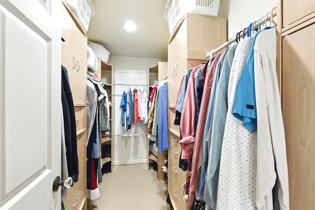 walk in closet with visible vents