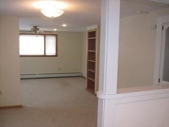 786 Cabot St, Beverly, MA 01915 - hallway featuring baseboard heating and recessed lighting