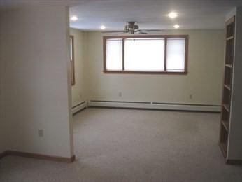 786 Cabot St, Beverly, MA 01915 - spare room with recessed lighting and ceiling fan