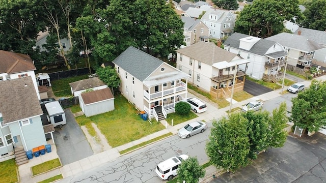 27 Morgan St, Fairhaven, MA 02719 - aerial perspective of suburban area