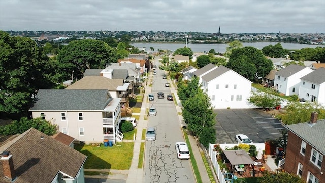 27 Morgan St, Fairhaven, MA 02719 - aerial perspective of suburban area with a nearby body of water
