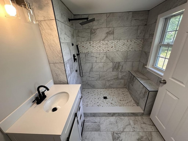 250 Gresham St, Springfield, MA 01119 - full bathroom featuring tiled shower and vanity