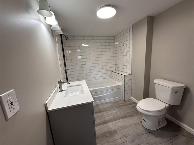 250 Gresham St, Springfield, MA 01119 - bathroom featuring vanity, wood finished floors, and washtub / shower combination