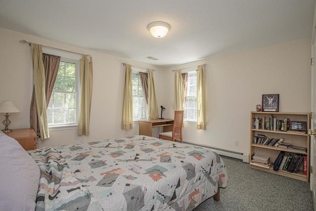 619 Pond St, Weymouth, MA 02190 - bedroom featuring a baseboard radiator and carpet floors