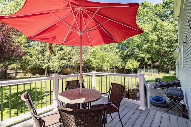 619 Pond St, Weymouth, MA 02190 - deck with outdoor dining area