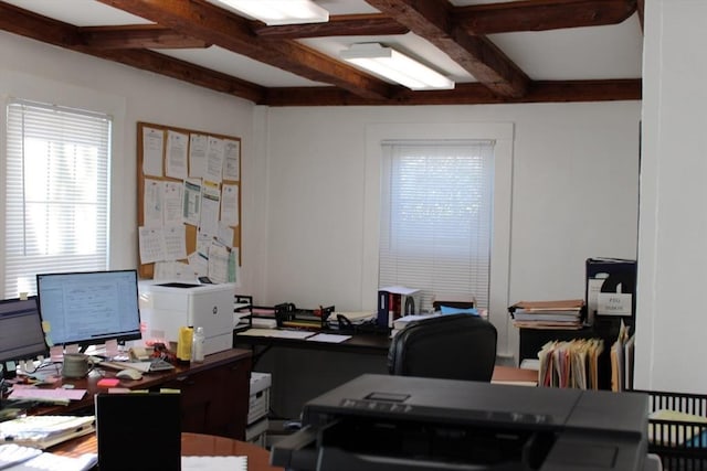 676 Bedford St, Abington, MA 02351 - office space featuring beamed ceiling