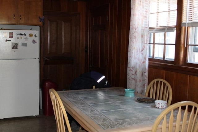 676 Bedford St, Abington, MA 02351 - dining room featuring wooden walls