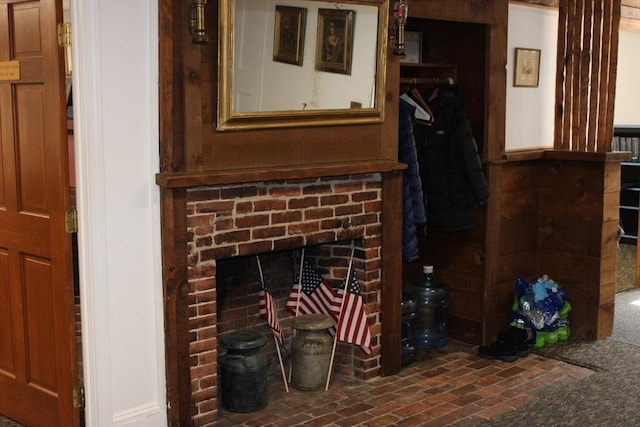 676 Bedford St, Abington, MA 02351 - interior details featuring a fireplace