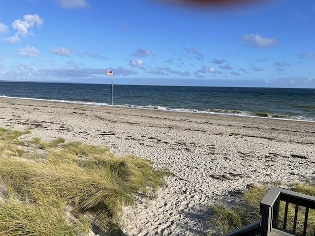 water view with a view of the beach
