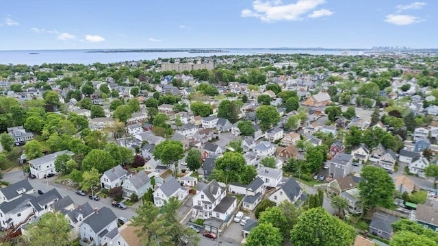 45-47 Crescent St, Swampscott, MA 01907 - aerial view of property and surrounding area with a nearby body of water and nearby suburban area