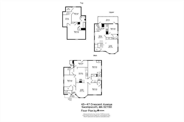 45-47 Crescent St, Swampscott, MA 01907 - floor plan / room layout