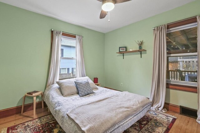 109 Euclid Ave, Pittsfield, MA 01201 - bedroom with wood-type flooring and ceiling fan