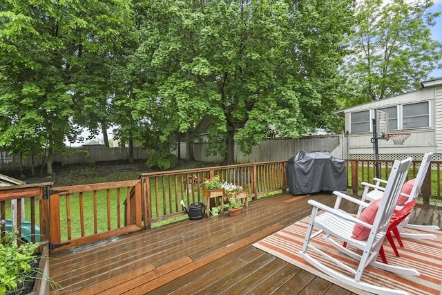109 Euclid Ave, Pittsfield, MA 01201 - deck featuring a fenced backyard and area for grilling
