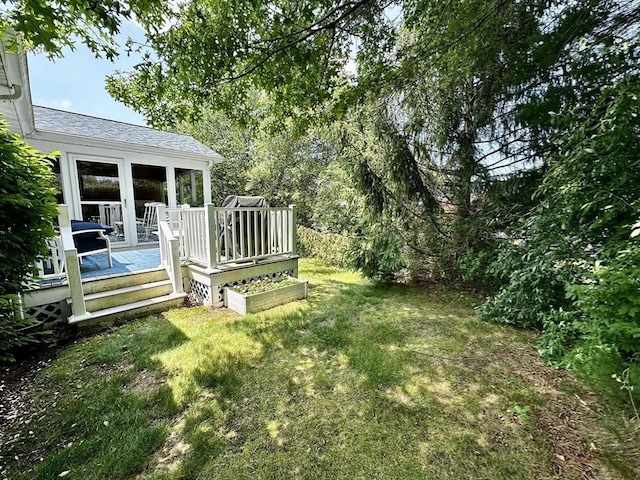1408 Fox Run, Middleboro, MA 02346 - view of green lawn with a deck