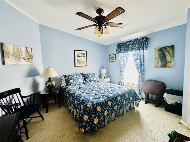 1408 Fox Run, Middleboro, MA 02346 - carpeted bedroom featuring ornamental molding, vaulted ceiling, and a ceiling fan