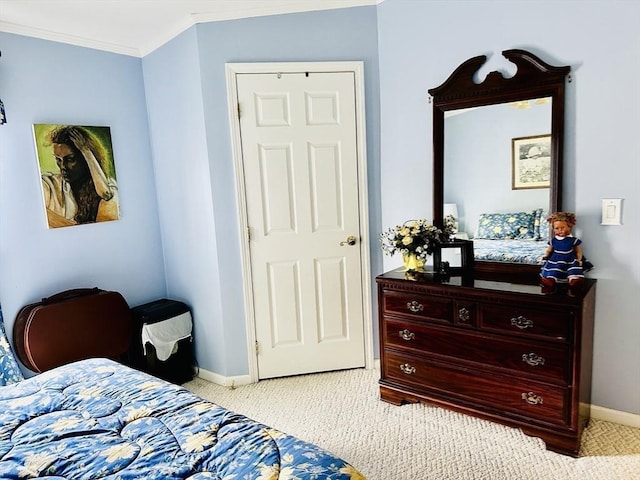 1408 Fox Run, Middleboro, MA 02346 - bedroom featuring light colored carpet and crown molding