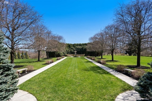 view of home's community featuring a yard