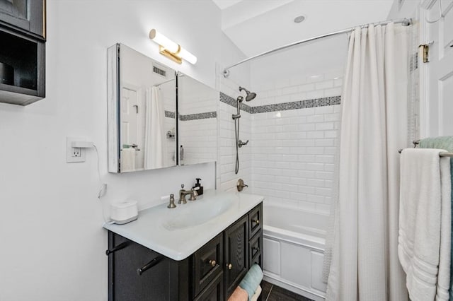 60 Glen Rd Unit 201, Brookline, MA 02445 - bathroom featuring shower / bath combo and vanity