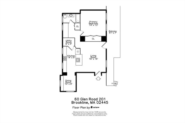 60 Glen Rd Unit 201, Brookline, MA 02445 - floor plan / room layout
